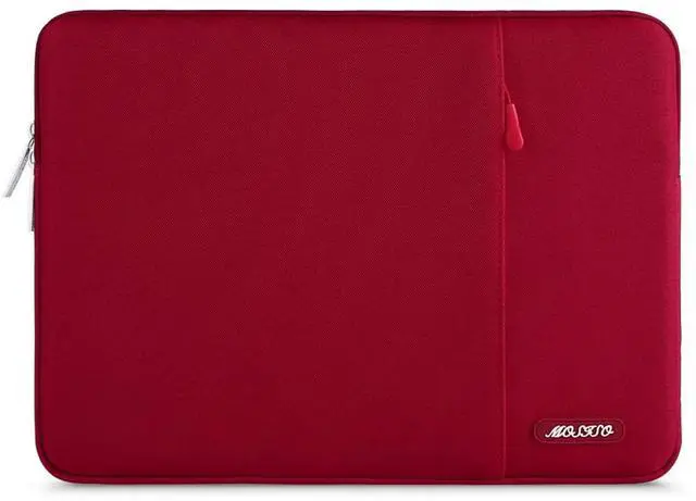 Main image of Laptop Case 14 inch, 14 inch Laptop Sleeve Compatible with HP Lenovo Dell ASUS Acer, HP Stream, Dell Latitude, Lenovo IdeaPad, Polyester Vertical Computer Sleeve Bag with Pocket, Red