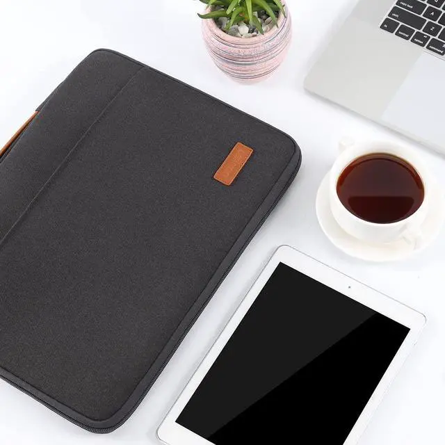Alt view image 3 of 7 - Laptop Case Sleeve Protective Cover Compatible with MacBook Air 13 M4 M3 M2,MacBook Pro M2 M1,iPad Air/Pro,13 inch Dell,Lenovo, HP,Asus,Waterproof Computer Cases Bag with Handle,Black