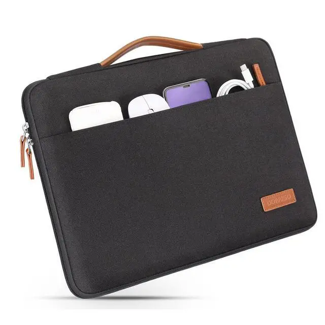 Alt view image 6 of 7 - Laptop Case Sleeve Protective Cover Compatible with MacBook Air 13 M4 M3 M2,MacBook Pro M2 M1,iPad Air/Pro,13 inch Dell,Lenovo, HP,Asus,Waterproof Computer Cases Bag with Handle,Black