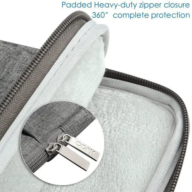 Alt view image 7 of 7 - Laptop Bag 13-13.3 inch for New MacBook Pro 14 Inch M5 A3426 A3427 2026 A3434 2025 M4 A3185 2024 M3 M2 M1 2023 2021 Air Neo Laptop Sleeve Computer Case with Handle Waterproof Briefcase Black Grey