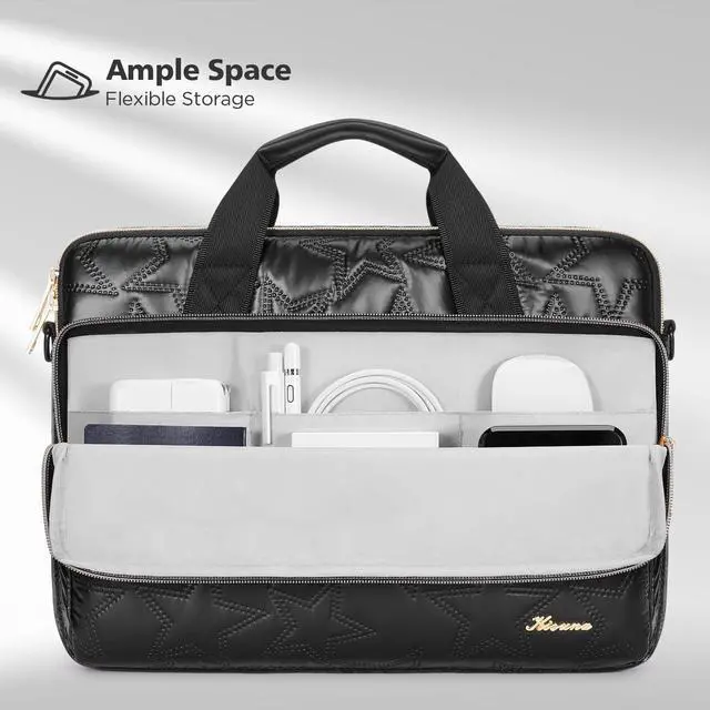 Alt view image 2 of 6 - Laptop Sleeve Case 15.6 Inch Computer Shoulder Bag for for 16" MacBook Pro M4 Air M2/Lenovo IdeaPad Flex 5i Gen 8/Legion Slim 5/Yoga Pro 9i/ThinkBook 16/HP Envy x360/Dell XPS 16/16 Plus
