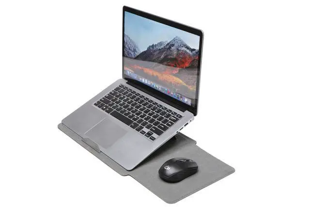 Alt view image 3 of 4 - 14 Inch Multifunctional Laptop Sleeve Case with Stand Soft Slim Cover for MacBook Pro/Air/ThinkPad X1/Dell XPS/Lenovo Yoga/HP Pavilion/ASUS Zenbook/LG gram/Chromebook 13.5" 13.6" 14.2" 14.5"