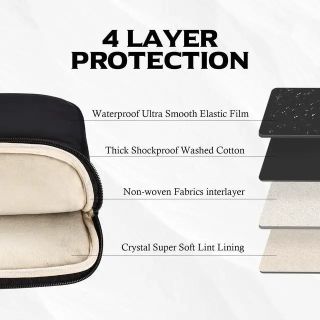 Alt view image 3 of 7 - 14-15.3 Inch Puffy Laptop Sleeve Case for MacBook Air 15.3