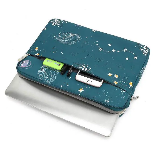 Alt view image 7 of 7 - 14 inch Laptop Sleeve, Compatible with14 inch Notebook Computer, Water Repellent Laptop Bag,Shockproof case (14-14.1 inch, Starry Sky)