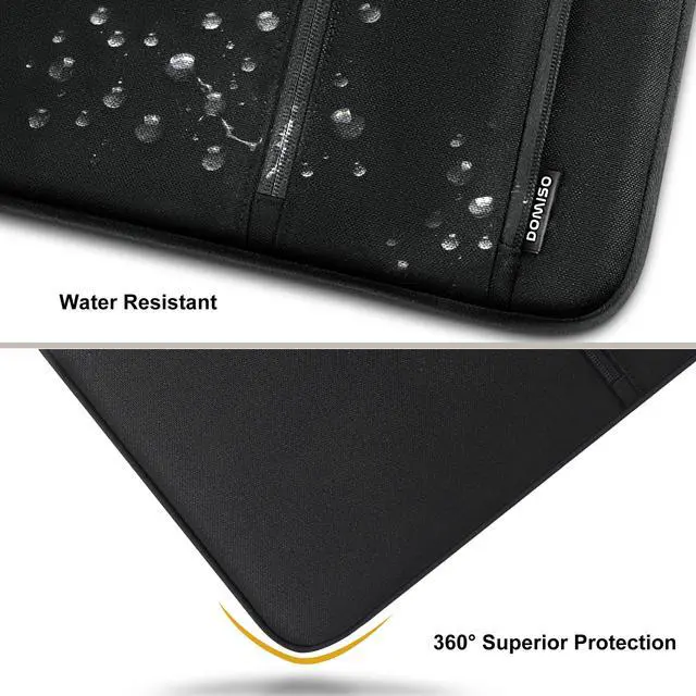 Alt view image 6 of 6 - 14 Inch Laptop Sleeve Waterproof & Shockproof Case with Sturdy Handle, Ultra-Slim Protective Cover for MacBook Pro 14 (M3/Max), Dell XPS 14, HP Spectre, ASUS ZenBook 14, Black