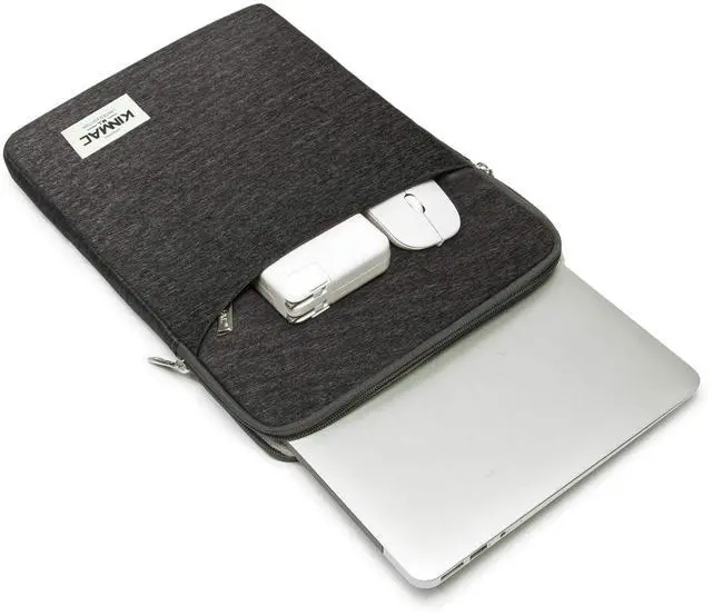 Alt view image 2 of 7 - 360° Protective Vertical Laptop Sleeve Case Cover Bag with Pocket for MacBook Pro 14 inch,14 inch-14.4 inch HP Lenovo Dell ASUS Acer Laptop (Black)