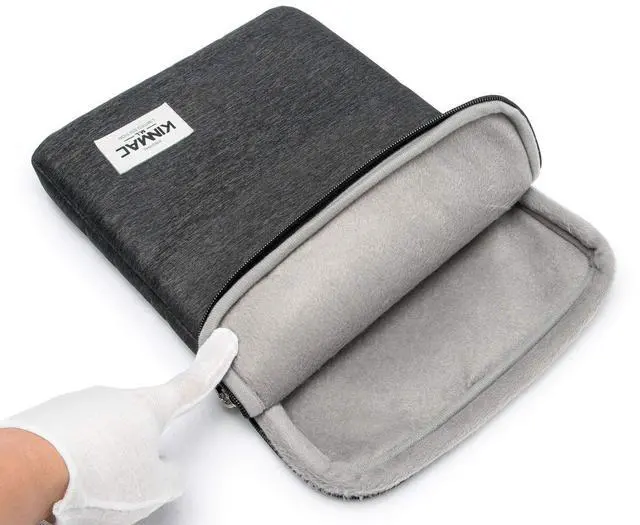 Alt view image 3 of 7 - 360° Protective Vertical Laptop Sleeve Case Cover Bag with Pocket for MacBook Pro 14 inch,14 inch-14.4 inch HP Lenovo Dell ASUS Acer Laptop (Black)