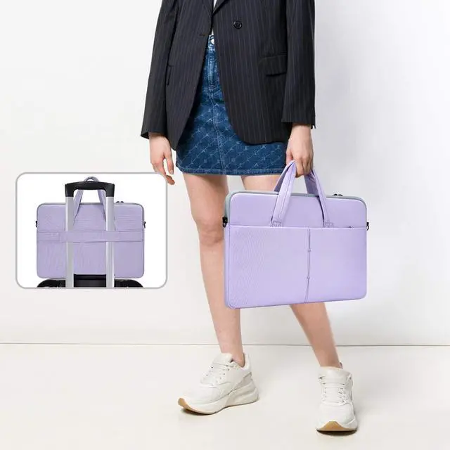 Alt view image 2 of 7 - 14 Inch Laptop Sleeve Bag for 13.5-14.8 Surface Laptop 7/6/5/4, HP Lenovo Acer ASUS Chromebook 14/ Stream/IdeaPad Case, Purple