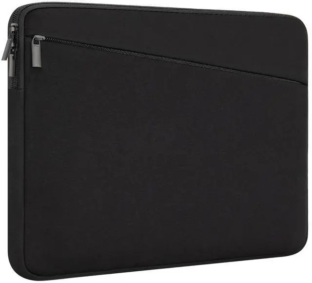 Main image of 14 Inch Laptop Sleeve Case Durable Protective Cover Slim Padded Laptop Case with Front Pocket Compatible with MacBook Pro HP, Dell, Lenovo, Asus Black