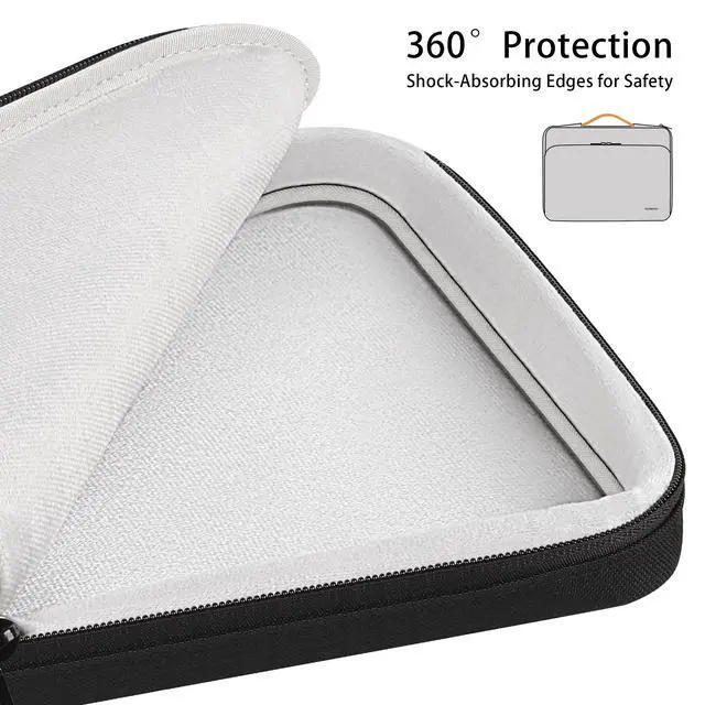 Alt view image 6 of 7 - Laptop Sleeve for MacBook Pro 14 Inch, Protective Case with Handle, Compatible with M4/M3/M2/M1 Chip Models, Black