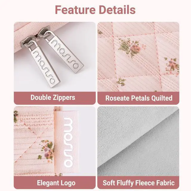 Alt view image 4 of 7 - 13-14 inch Laptop Case, 13.3 inch Puffy Laptop Sleeve,Roseate Petals