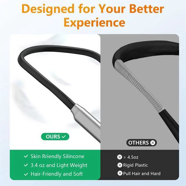 Alt view image 5 of 7 - Book Light LED Neck Reading Light,Bendable Rechargeable Book Light for Reading in Bed,Eye Friendly - 3 Colors & 3 Brightness Levels Perfect for Bookworms Kids Crafts Knitting Travel (Gray)