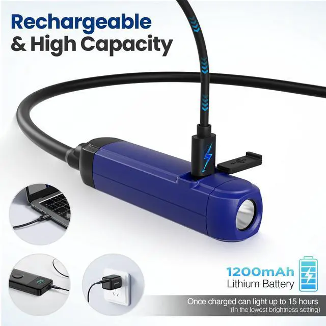 Alt view image 5 of 7 - Rechargeable Neck Light, 3 Brightness Hands-Free Neck Work Light