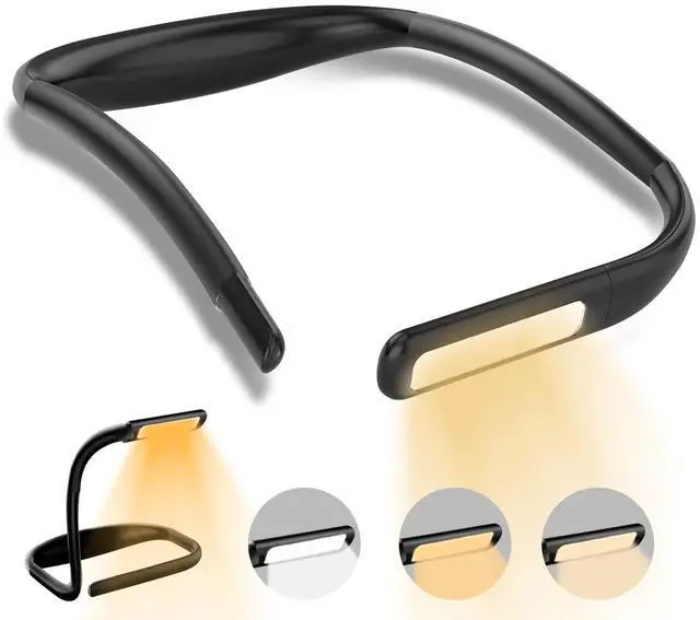 Main image of LED Neck Reading Light,Book Lights for Reading in Bed,Adjustable Brightness Desk Lamp,3 Color,with Bendable Arms,Suitable for Repairing,Night Running,Walking,Knitting,Camping,Perfect Gifts