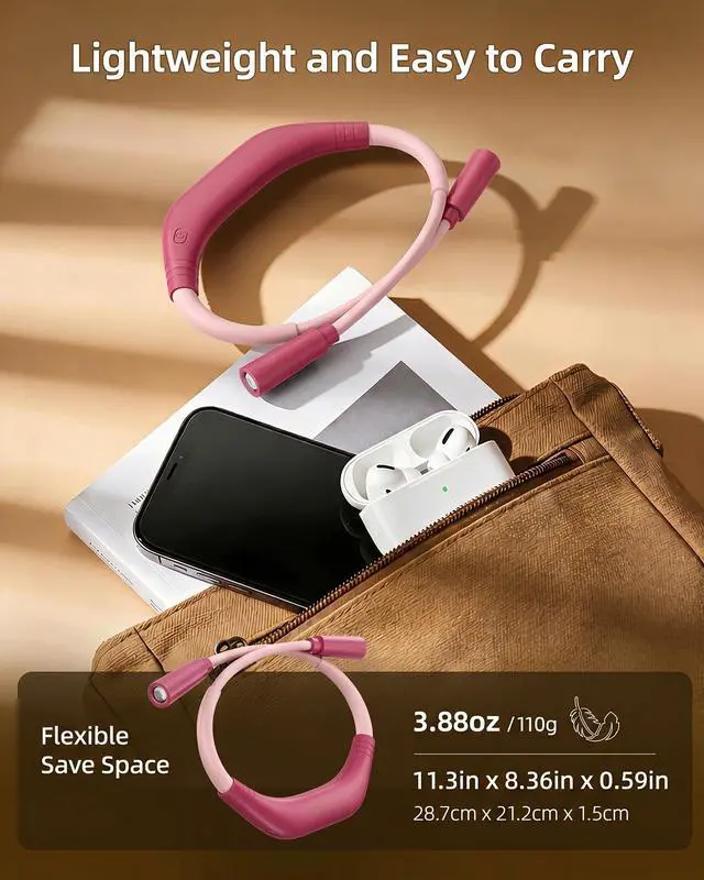 Alt view image 6 of 7 - Rechargeable Book Light,3 Colors and Brightness Adjustable Reading Light,Bendable Neck Light,100hrs Long-Lasting,Perfect Reading Lamp Gift for Books in Bed, Knitting,Repairing,Working
