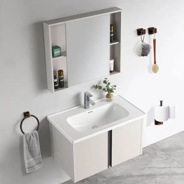 Alt view image 5 of 7 - 4 Pieces Oil Rubbed Bronze Bathroom Hardware Accessories, Include Hand Towel Ring, Toilet Paper Holder and 2 Robe Towel Hooks,Bronze Bathroom Hardware Set