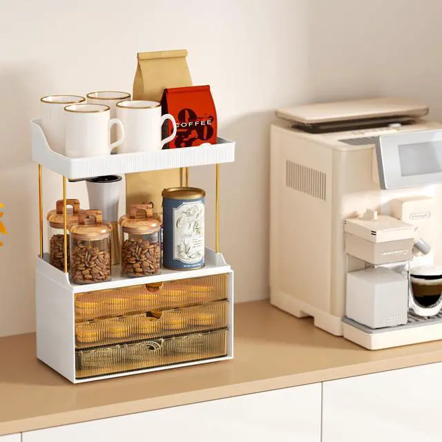 Alt view image 3 of 7 - Arcylic 5-Tier Makeup & Skincare Organizer for Vanity, Bath