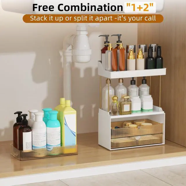 Alt view image 5 of 7 - Arcylic 5-Tier Makeup & Skincare Organizer for Vanity, Bath