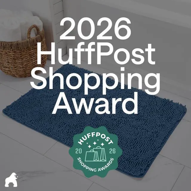 Alt view image 6 of 7 - Bath Rug Mat, Thick Soft Absorbent Chenille, Quick Dry Microfiber Mats, Rubber Backing Washable Shower Floor Rugs, US Designed Bathroom Bathmat Home Decor Accessories, 24x17, Blue