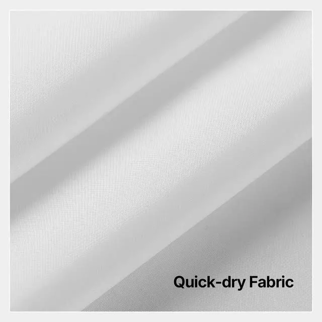 Alt view image 5 of 7 - Fabric Snap in Shower Curtain Liner Replacement,White,70x54