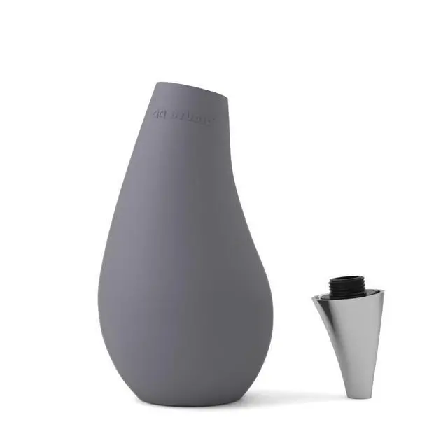 Alt view image 2 of 5 - Kitchen Bathroom Counter top Squeezable Soap Dispensers Tear Drop Shape Bottle (Gray, ~7oz)