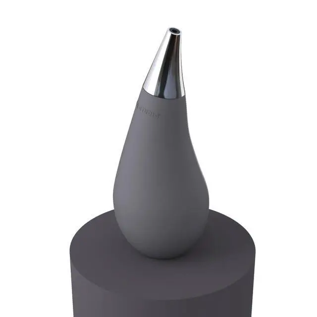 Alt view image 3 of 5 - Kitchen Bathroom Counter top Squeezable Soap Dispensers Tear Drop Shape Bottle (Gray, ~7oz)