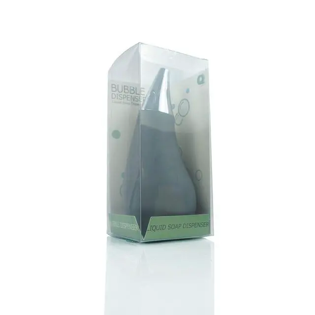 Alt view image 5 of 5 - Kitchen Bathroom Counter top Squeezable Soap Dispensers Tear Drop Shape Bottle (Gray, ~7oz)