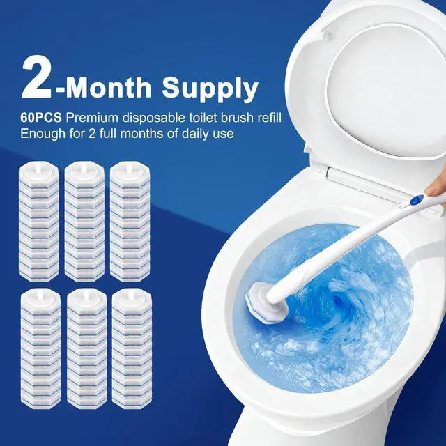 Alt view image 6 of 6 - 60pcs Toilet Cleaner Refill Pads for Clorox Wand