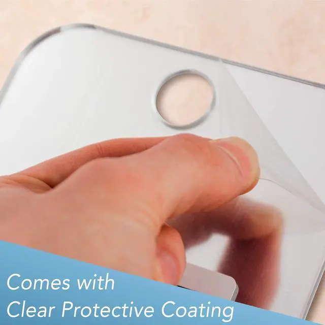 Alt view image 7 of 7 - Deluxe Anti-Fog Shaving Mirror with Removable Adhesive Hook