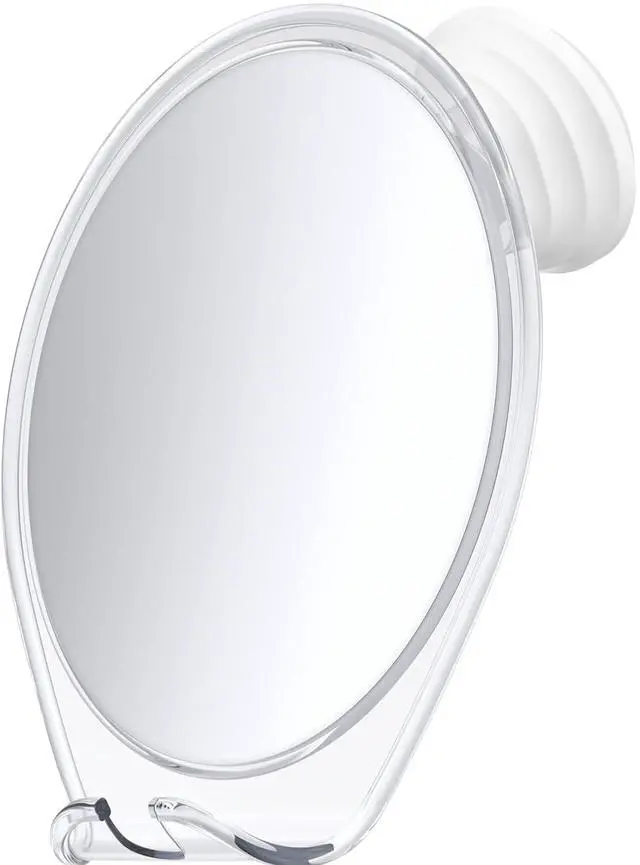 Main image of Fogless Shower Mirror for Shaving with Suction Mount, White