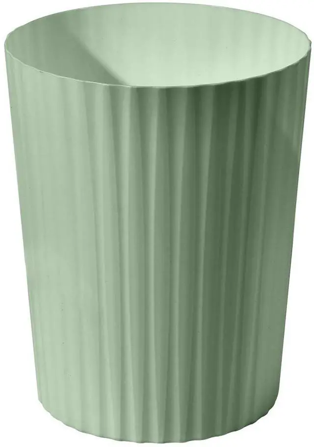 Main image of Small Platic 2 Gallon Trash Can - Compact Wastebin for Bathroom, Kitchen, Office, Home Use - Green