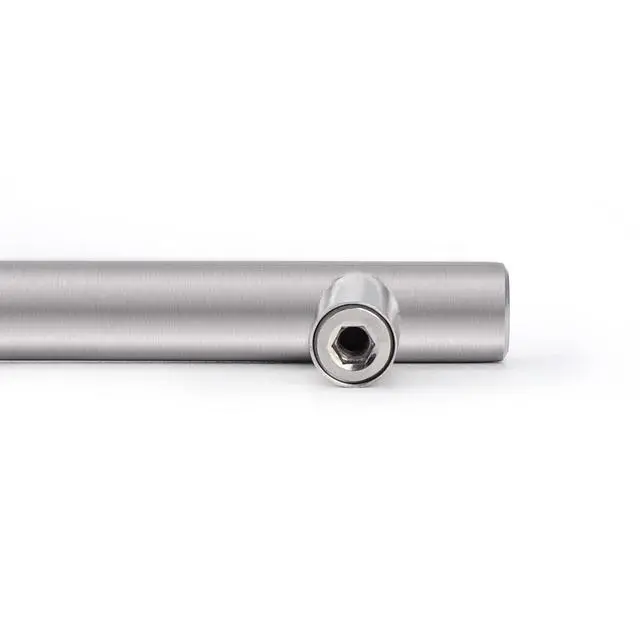 Alt view image 7 of 7 - (30 Pack 3 Inch Hole Centers Kitchen Cabinet Handles Euro T Bar Cabinet Pulls Stainless Steel Kitchen Drawer Handles Brushed Nickel Furniture Dresser Cabinet Hardware, 5 Inch Total Length