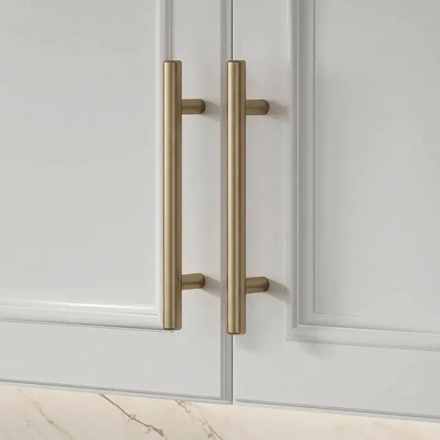 Alt view image 3 of 6 - 15Pack 3in Cabinet Handles Champagne Bronze Kitchen Cabinet Pulls Drawer Pulls for Dresser Drawers