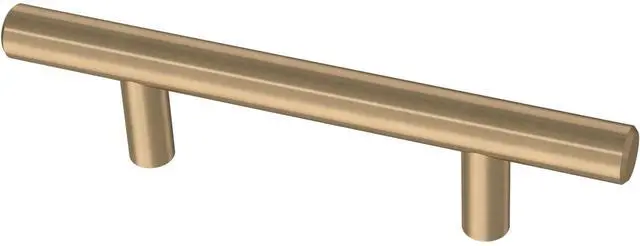 Main image of (10-Pack) Champagne Bronze Cabinet Handles, 3 Inch Hole Center, Modern Pulls for Drawers, Kitchen Cabinet Door, Dressers | Solid Bar
