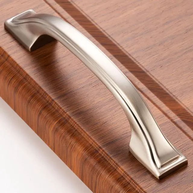 Main image of Brushed Nickel Cabinet Pulls 3 Inch Silver Drawer Pull 10 Pack 8222