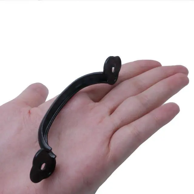 Alt view image 5 of 7 - 12 Pcs Barn Door Handles, 3.2 in Hole Center Gate Handle, Black