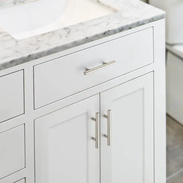 Alt view image 5 of 7 - Brushed Nickel Cabinet Pulls, Drawer Pulls, 3 Inch CC, 30 Pack
