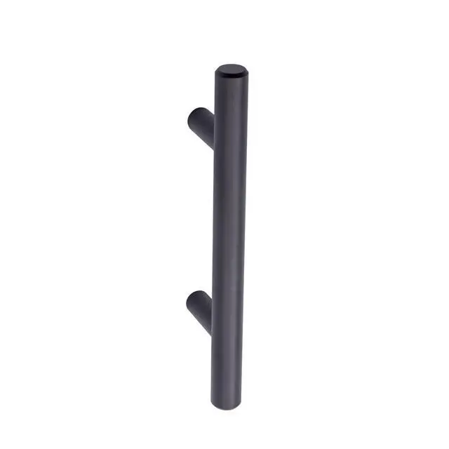 Alt view image 3 of 4 - Euro Bar Cabinet Handles, Drawer Pulls, 5.38-inch Length, 3-inch Hole Center, 1/2-inch Diameter, Matte Black, 10-Pack, AB1500-FB-10