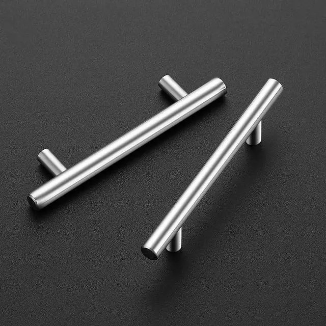 Alt view image 2 of 7 - Cabinet Handles,6" Length,3.75" Hole Center,Brushed Nickel,30 Pack