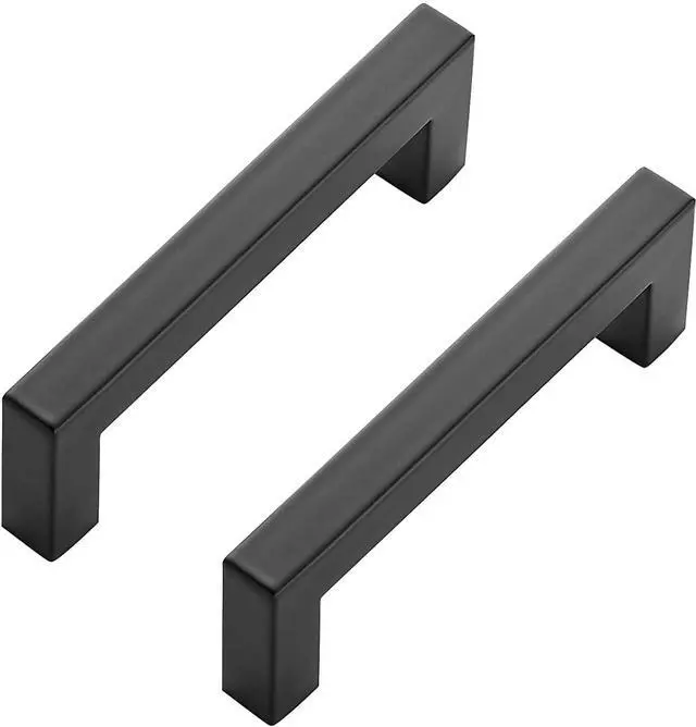 Main image of Black Cabinet Pulls, 3 Pack 4 in Kitchen Cabinet Handles