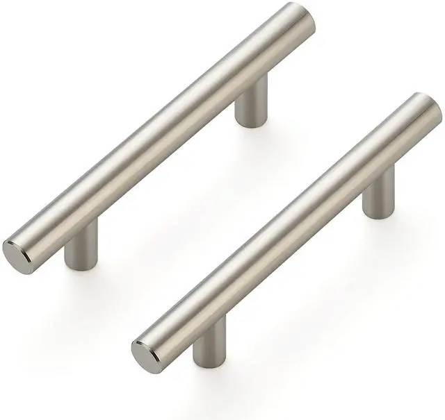 Main image of Brushed Nickel Cabinet Handles 5" Length,3" Hole,10 Pack