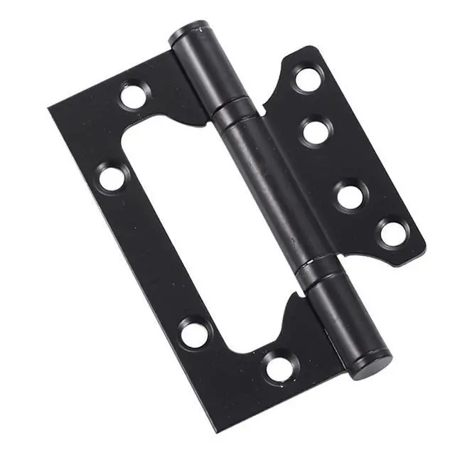 Alt view image 4 of 7 - 6 Pack Non-Mortise Door Hinges, 4 x 3 inch Stainless Steel Door Hinge, Easy to Install with Mounting Screws,Black