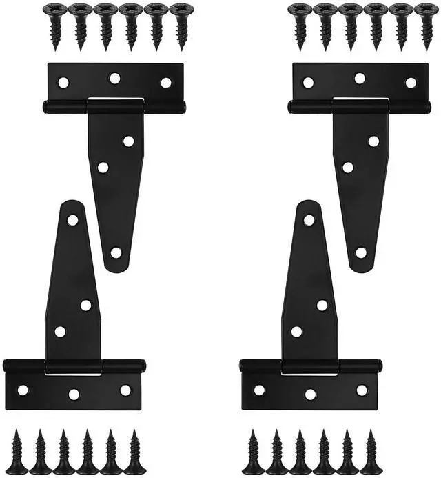 Main image of T Strap Hinges Heavy Duty, Shed Door Gate Hinges(Black)