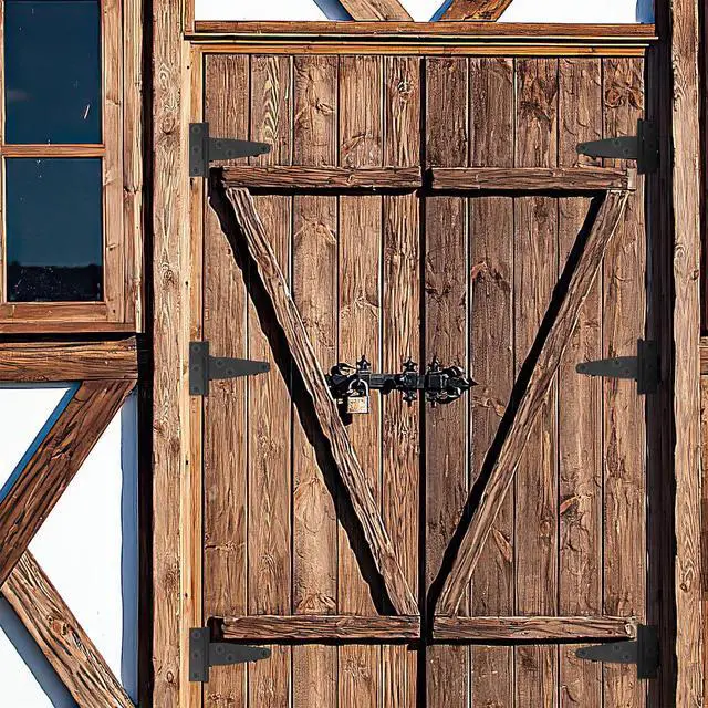 Alt view image 4 of 6 - T Strap Hinges Heavy Duty, Shed Door Gate Hinges(Black)