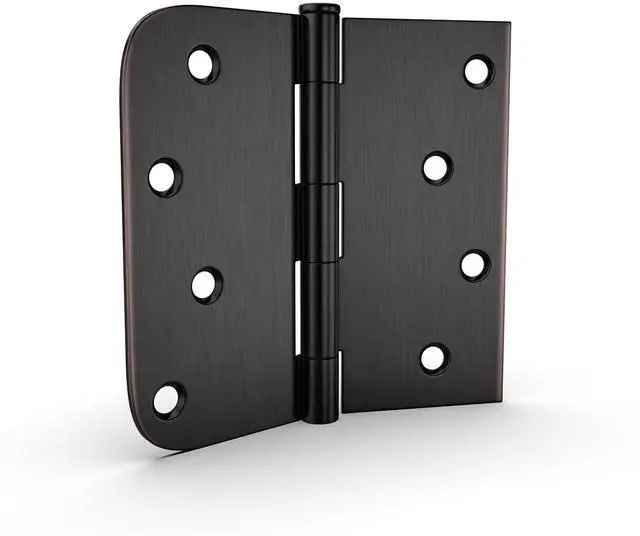 Main image of 3 Pack 4in Oil Rubbed Bronze Door Hinges Interior Door Hinges 4 x 4 Inch with Square & Round Corners, Iron Material