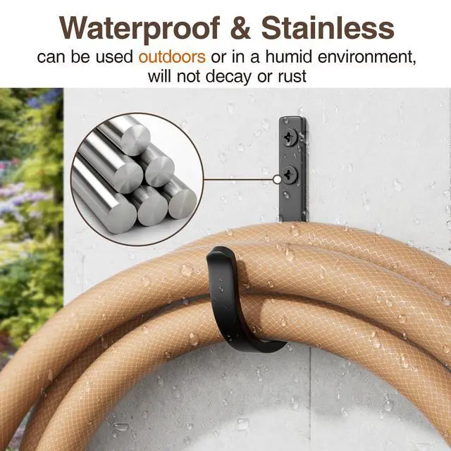 Alt view image 4 of 7 - 10-Pack 22LB Wall Hooks for Hanging Towel/Coat, Black