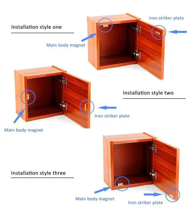 Alt view image 6 of 7 - Strong Cabinet Magnets for Closure 40 lbs 4 Pack - Hold Warped Doors Tight