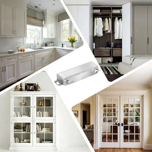 Alt view image 7 of 7 - Strong Cabinet Magnets for Closure 40 lbs 4 Pack - Hold Warped Doors Tight