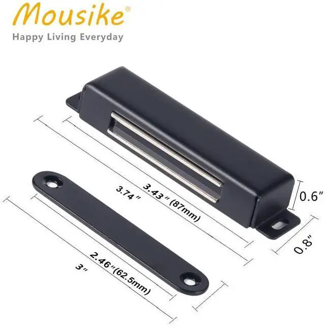 Alt view image 2 of 7 - Magnetic Door Catch Heavy Duty 90lb Door Magnets with Strong Magnetic for Kitchen Cupboard Wardrobe Closet Cabinet Door Drawer Latch