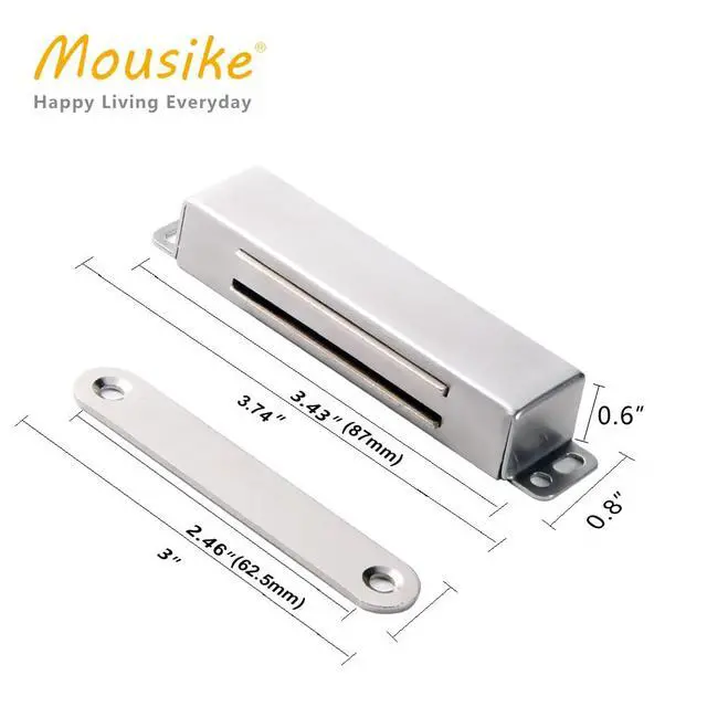 Alt view image 2 of 7 - Magnetic Door Catch Heavy Duty 90lb Door Magnets with Strong Magnetic for Kitchen Cupboard Wardrobe Closet Cabinet Door Drawer Latch